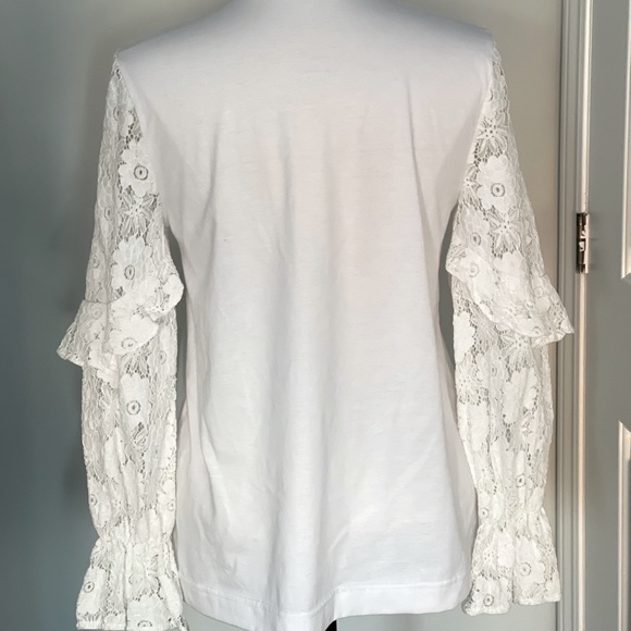 Top with Lace Ruffled Sleeves - Picture 2 of 5